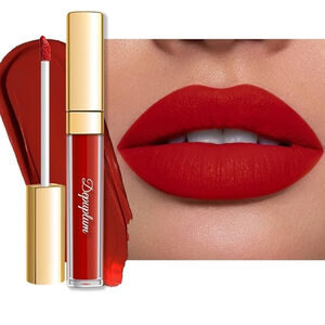 NEW Red Lipstick Matte Color Stay Long Lasting Smudgeproof Liquid Dragon Girl